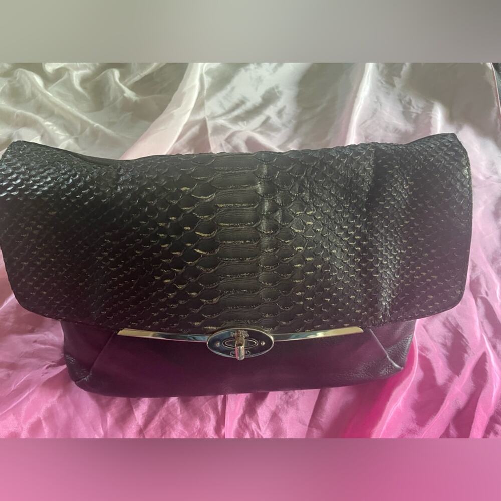 Coach Madison Python Glitter Shoulder Bag - Euc - image 5